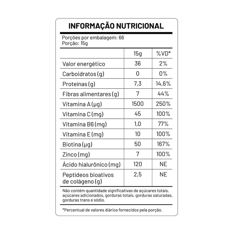 COLÁGENO VERISOL® + ÁCIDO HIALURÔNICO HAPLEX® PLUS + BIOTINA + VITAMINA C 1 KG