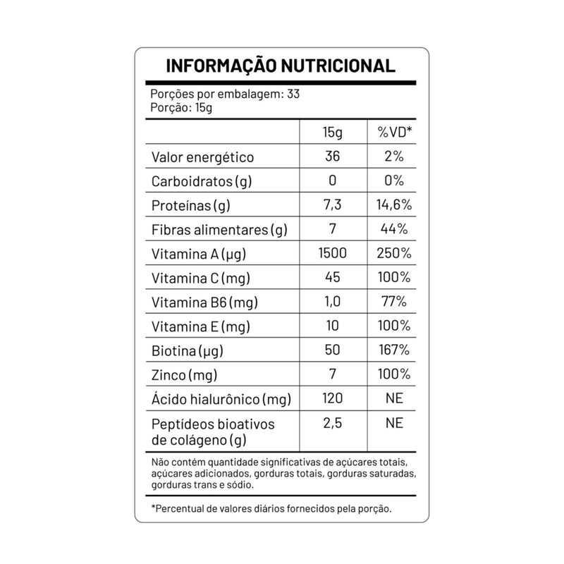 KIT 6X COLÁGENO VERISOL® + ÁCIDO HIALURÔNICO HAPLEX® PLUS + BIOTINA + VITAMINA C 500G + BRINDE